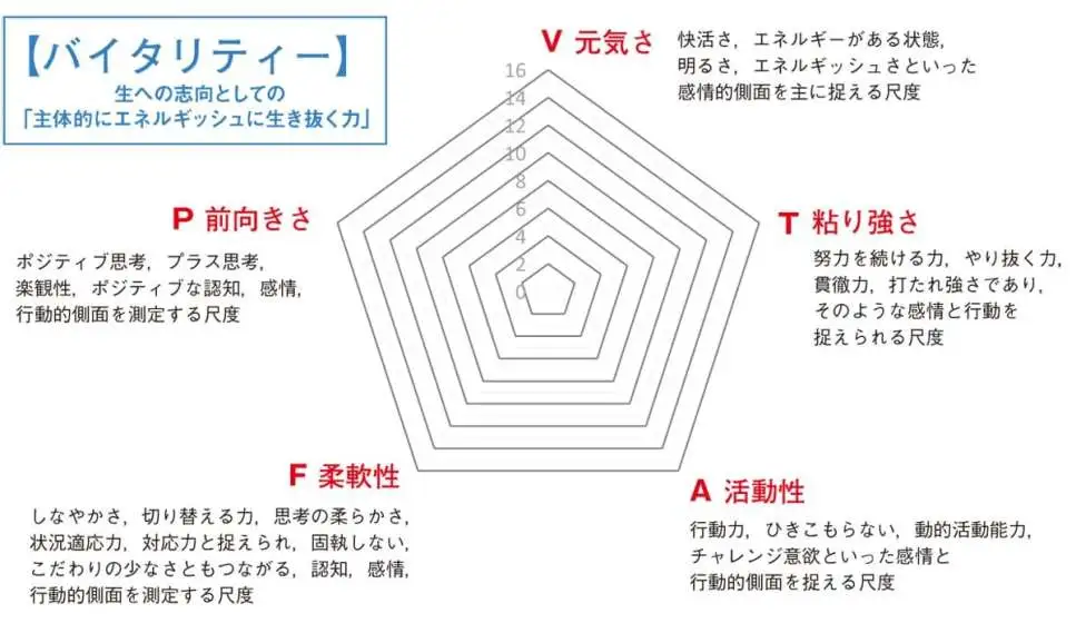 バイタリティ尺度：グラフ