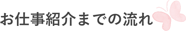 お仕事紹介までの流れ